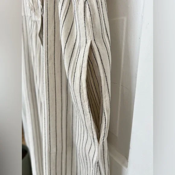 Striped V-Neck Ruffle Dress - Picture 10 of 10